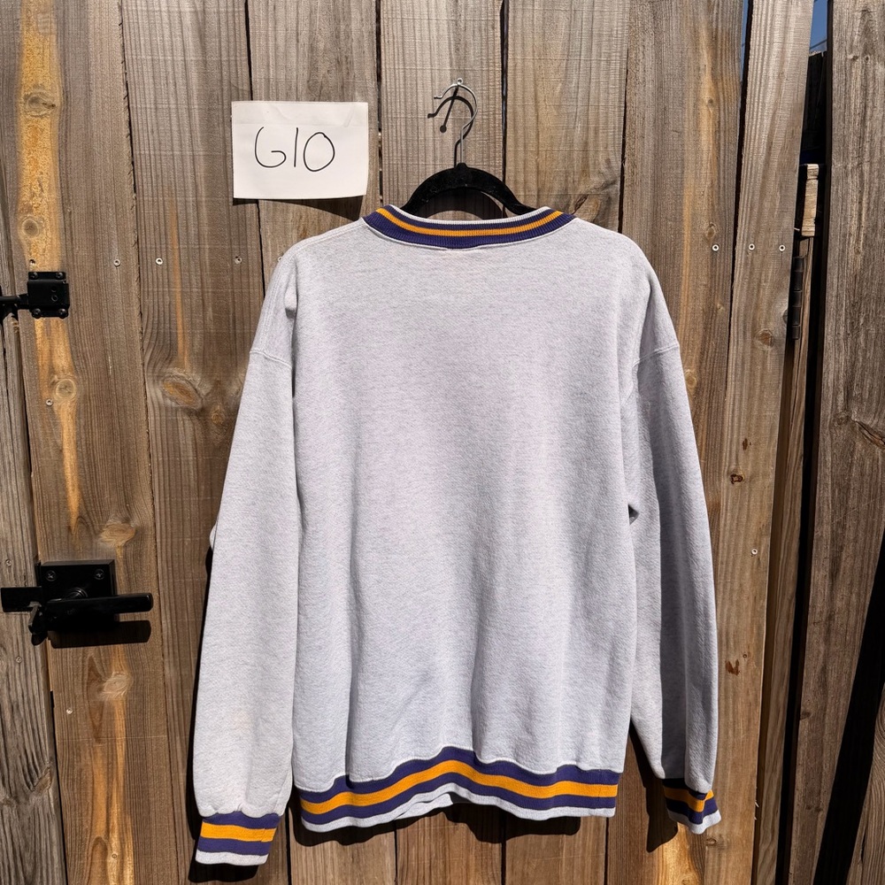 Vintage 1994 Minnesota Vikings Crewneck sweatshirt on a Nutmeg tag Size XL - Picture 6 of 7